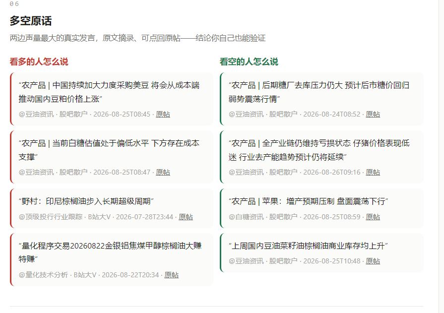 舆情扫描：多空原话：看多与看空各自怎么说
